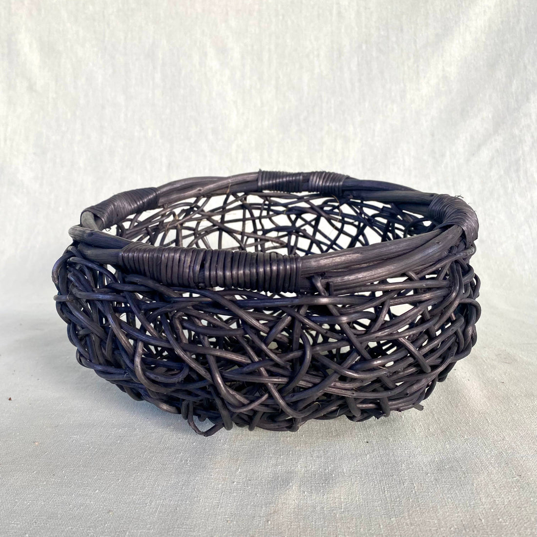 Black Open Weave Tatinga Basket