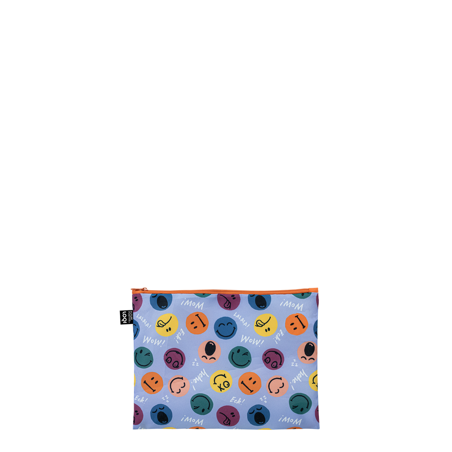 Smiley Boys and Girls Recycled Zip Pockets