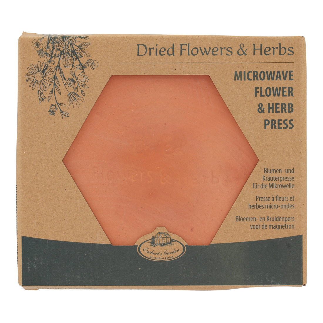 Microwave Terracotta Flower & Herb Press