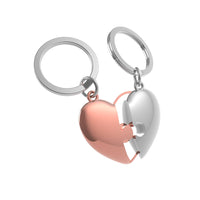 HEART PUZZLE KEYRING (ROSE GOLD-CHROME)