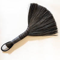 Tampico Wing Broom: Grey Dark / Leather Cord