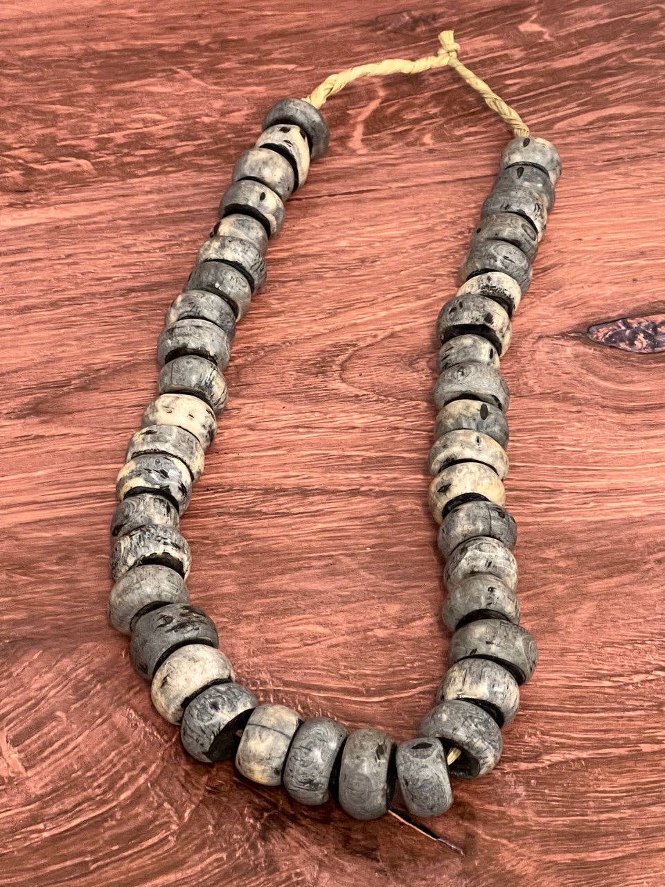 Decorative Cameroonian Bone Beads | Weathered