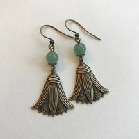 Art Nouveau Flower Earrings