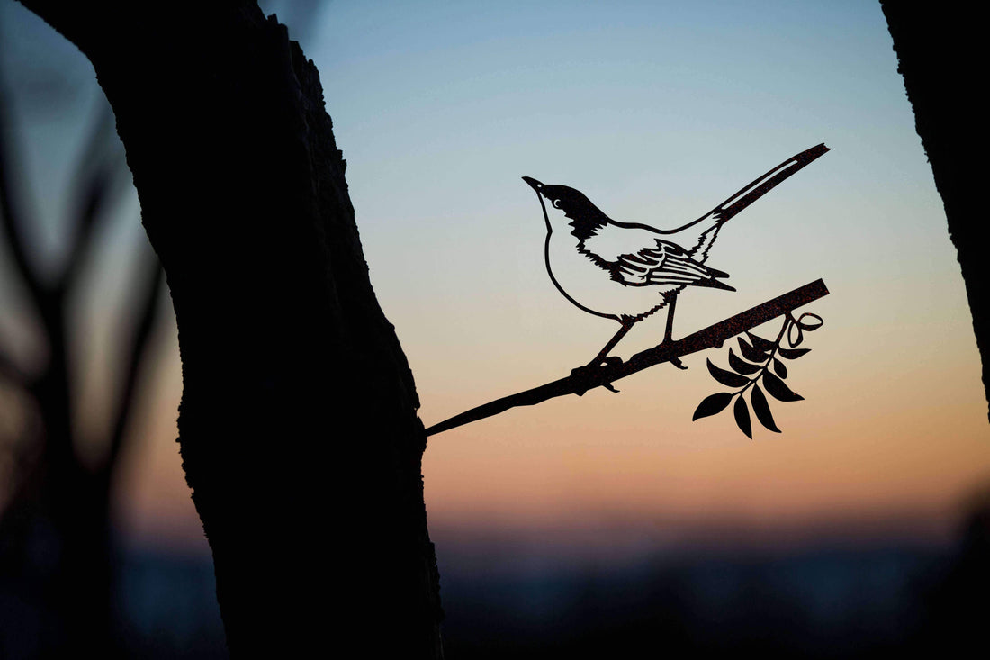 Mockingbird Metal Garden Art