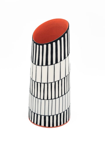 Small Vase with Orange Interior