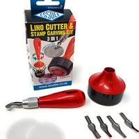 Lino 5-Piece Cutters and Stamp Carving 3 in 1