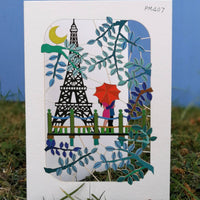 Eiffel Tower in Paris Laser Cut Card