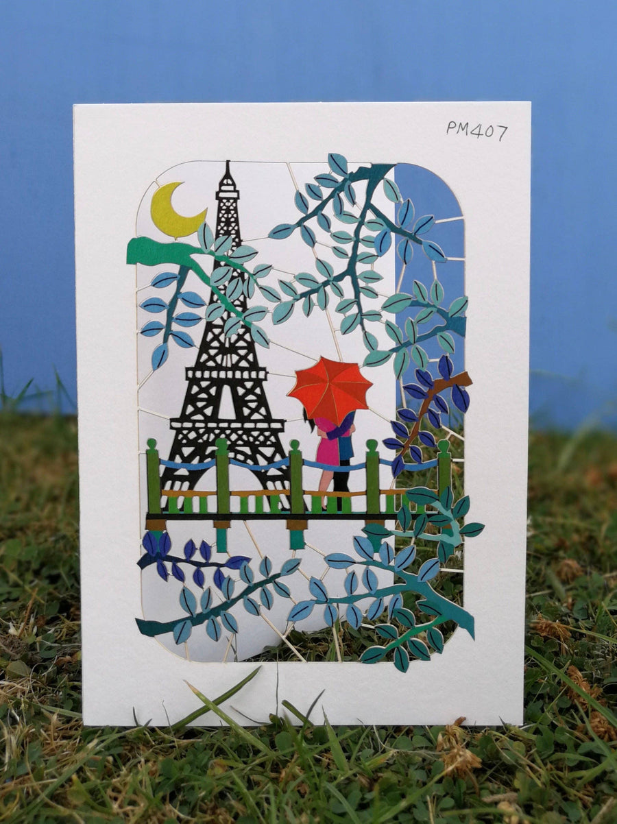 Eiffel Tower in Paris Laser Cut Card