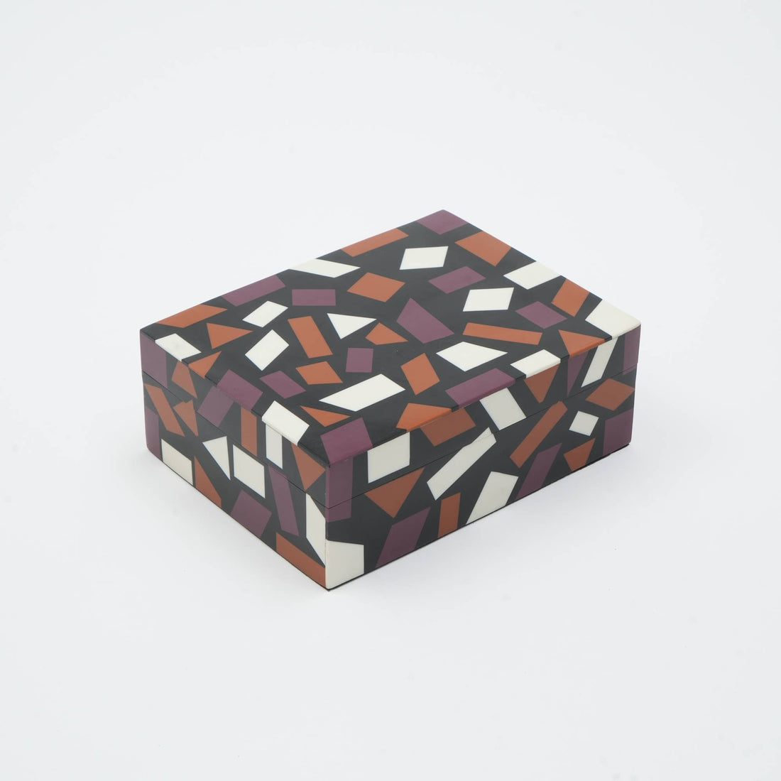 Geometric Design Resin Box - Set of 2