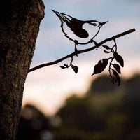 Nuthatch Metal Garden Art