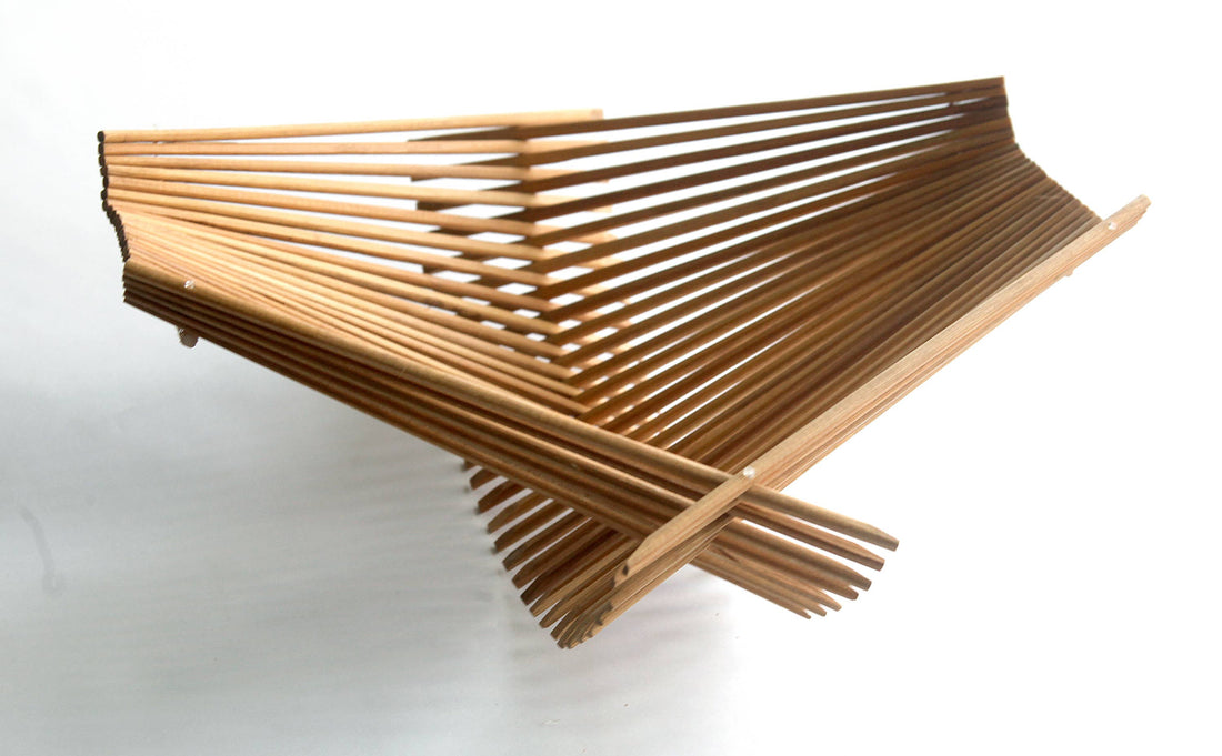 Tea Stained Folding Chopstick Basket