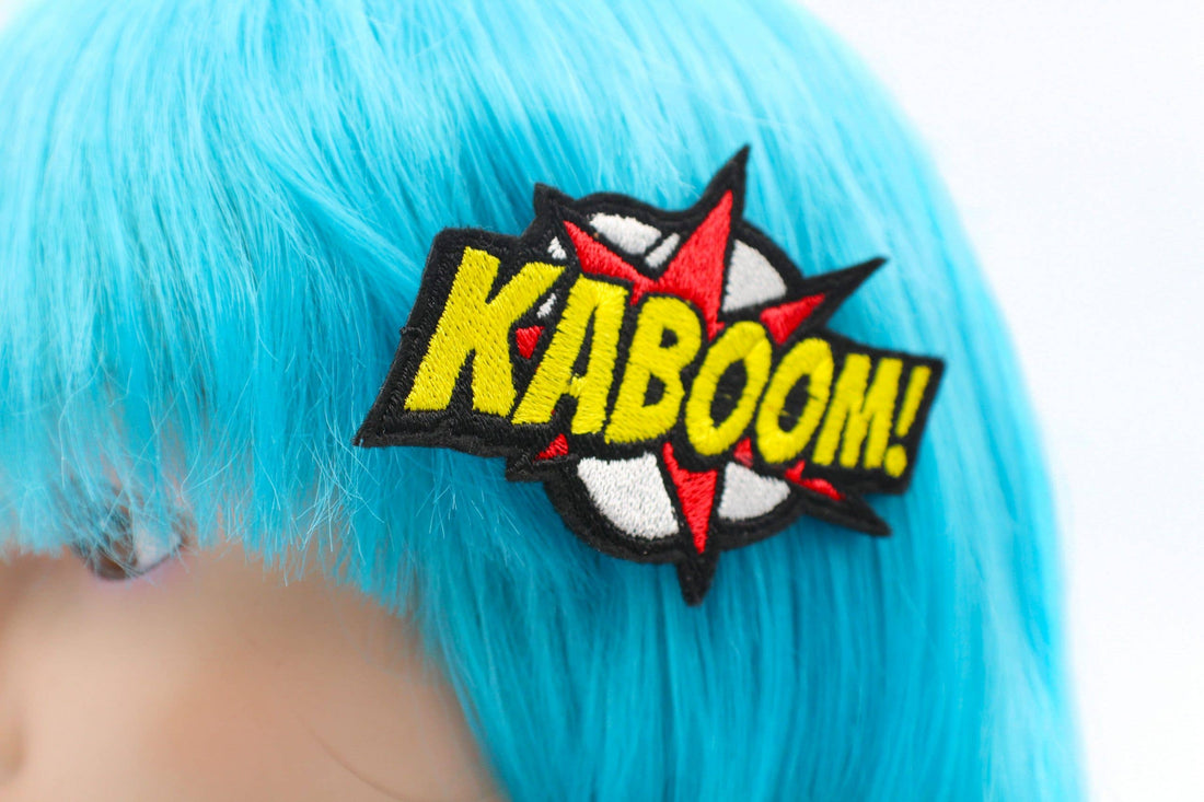 KaBoom! Comic Book Hair Clip