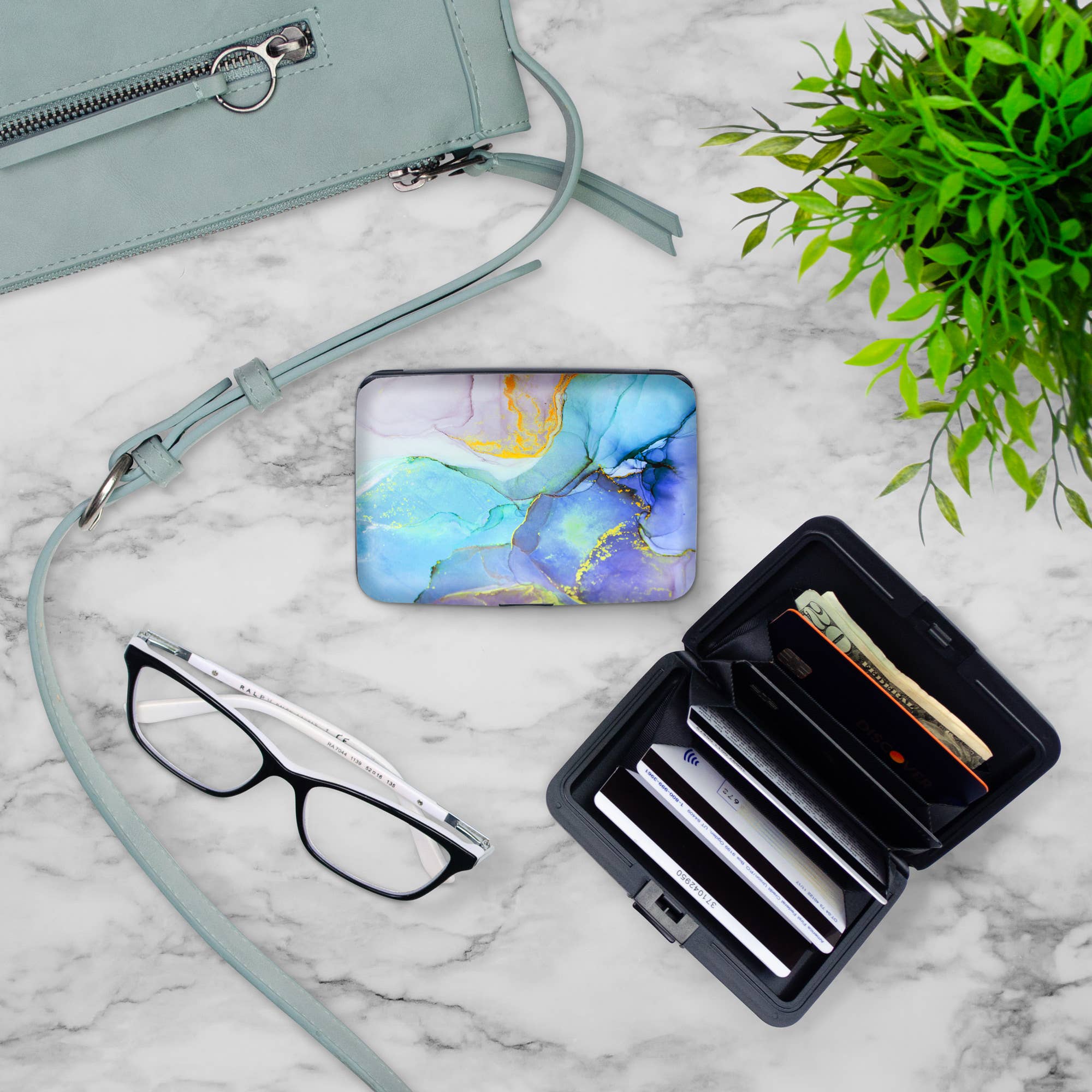 Blue Marble Armored Wallet – Arkansas Museum of Fine Arts Store