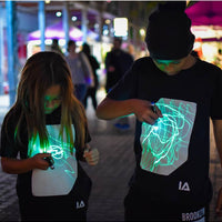 Kids Interactive Black Glow T-Shirt