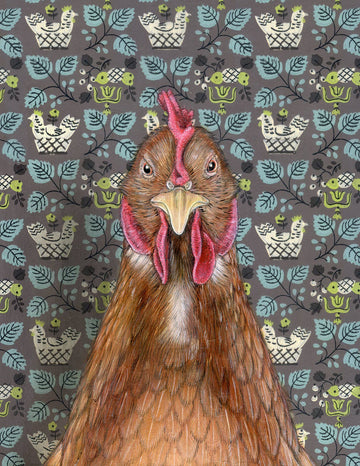 Chicken Note Card