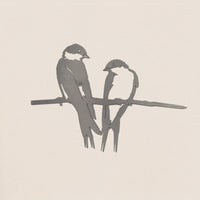 Pair of Swallows Metal Garden Art