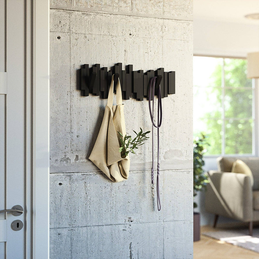 Sticks Wall Hooks: Black