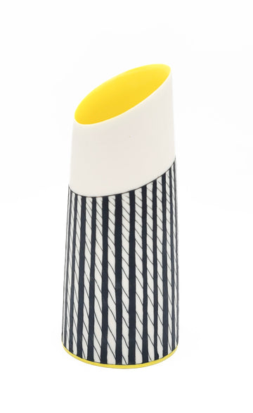 Small Vase with Yellow Interior
