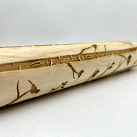 Embossed Cardinals On Birch Rolling Pin