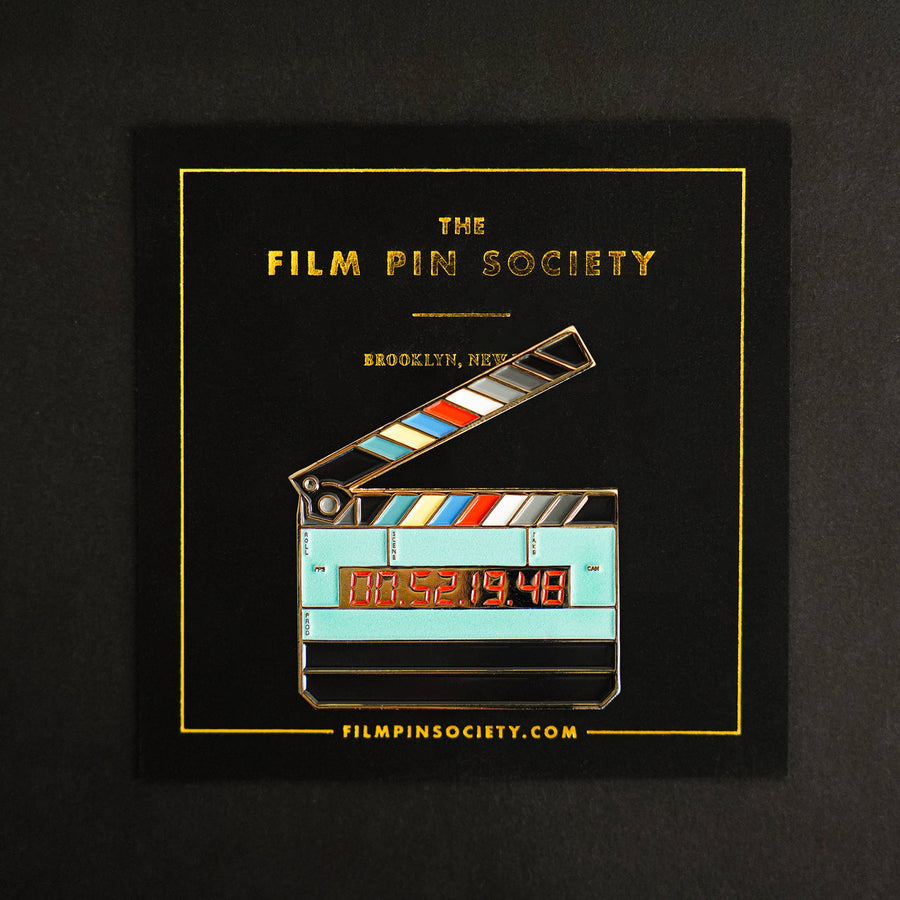 Jumbo Movie Slate Enamel Pin