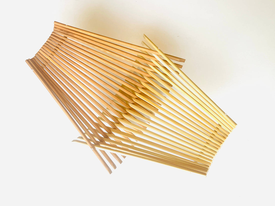 Half Tea / Half Natural Folding Chopstick Basket