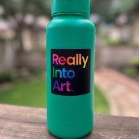 Black Really Into Art Sticker