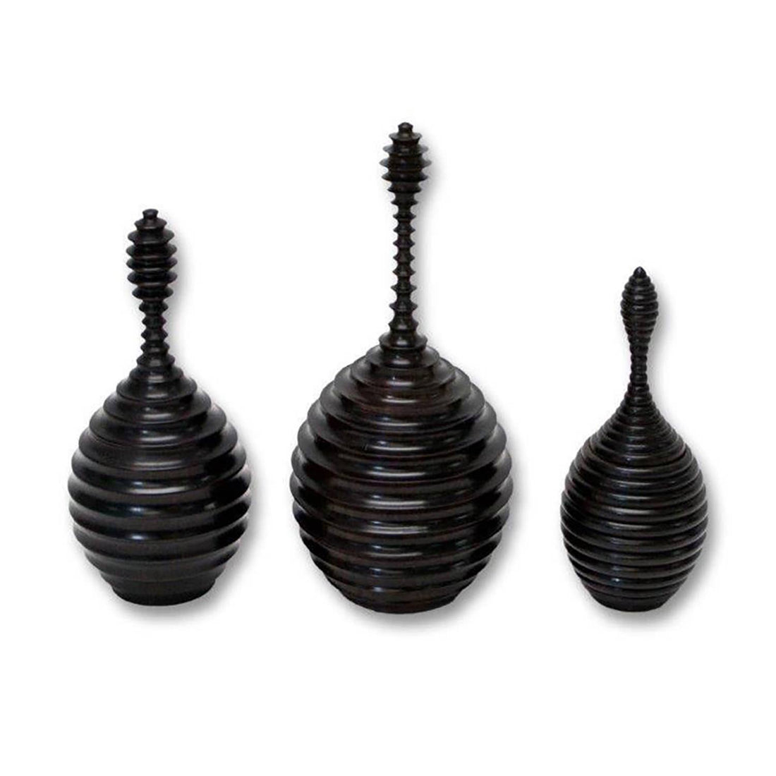 Ebony Wood Vessel - Tembe Range: Large