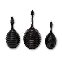 Ebony Wood Vessel - Tembe Range: Large