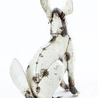 White Recycled Oil Drum Rabbits