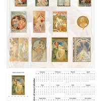 Alphonse Mucha 2025 Wall Calendar