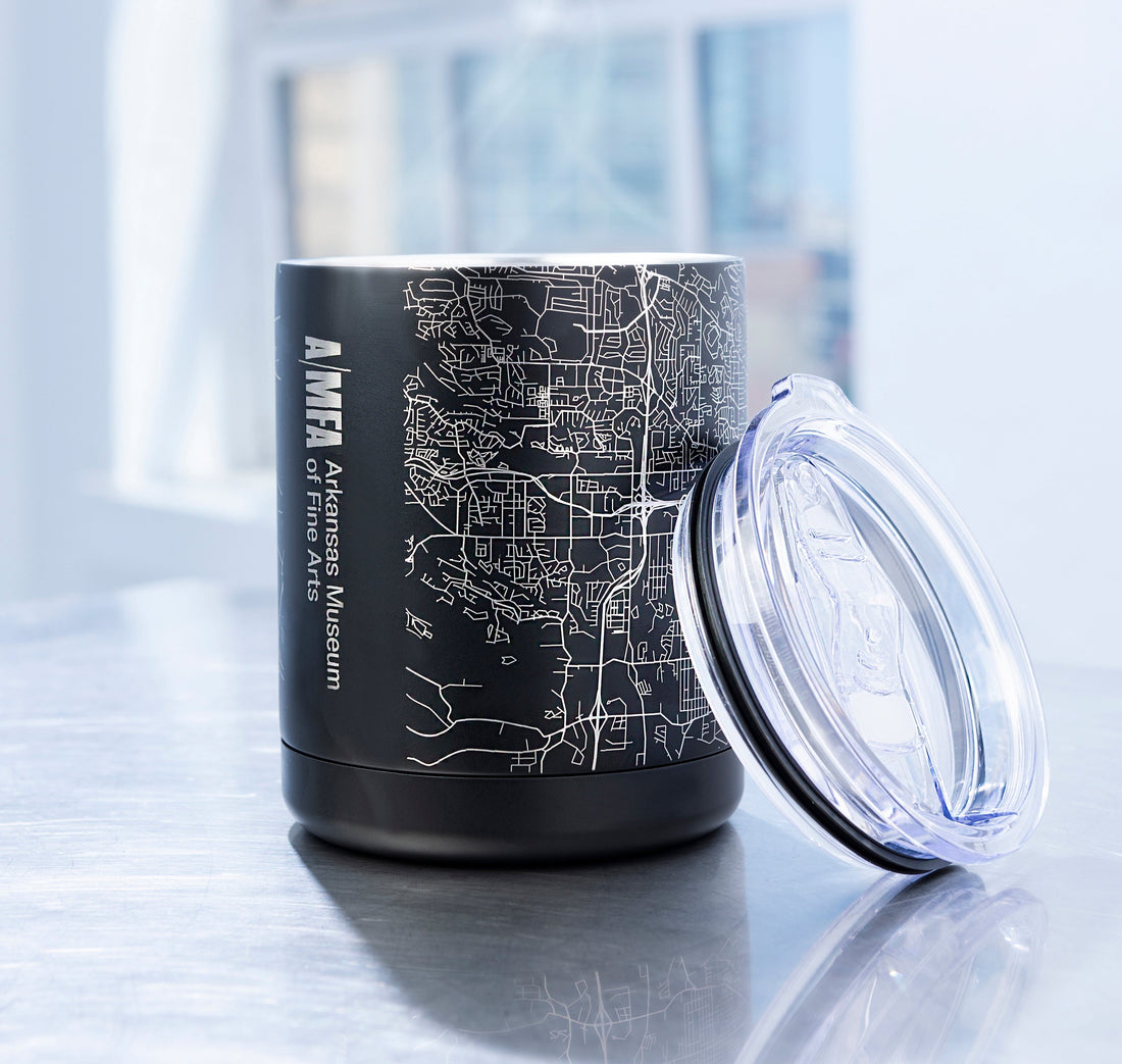 Black AMFA Little Rock Map Insulated Cup