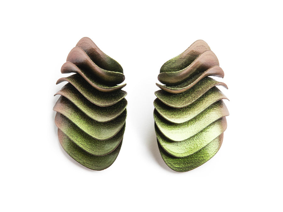 Athena Earrings 2 in Beetle