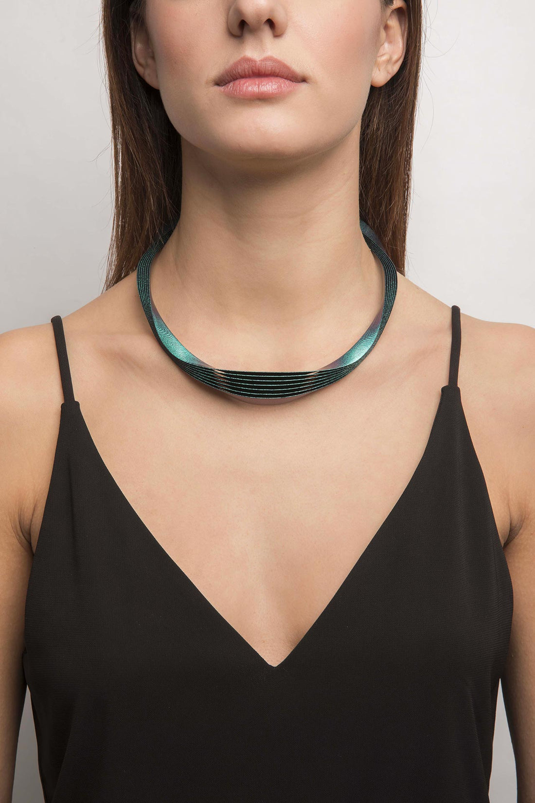 Athena Necklace in Beetle