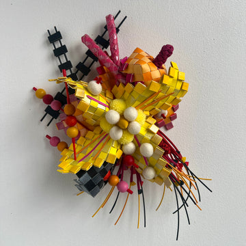 Black Ladder with White Balls