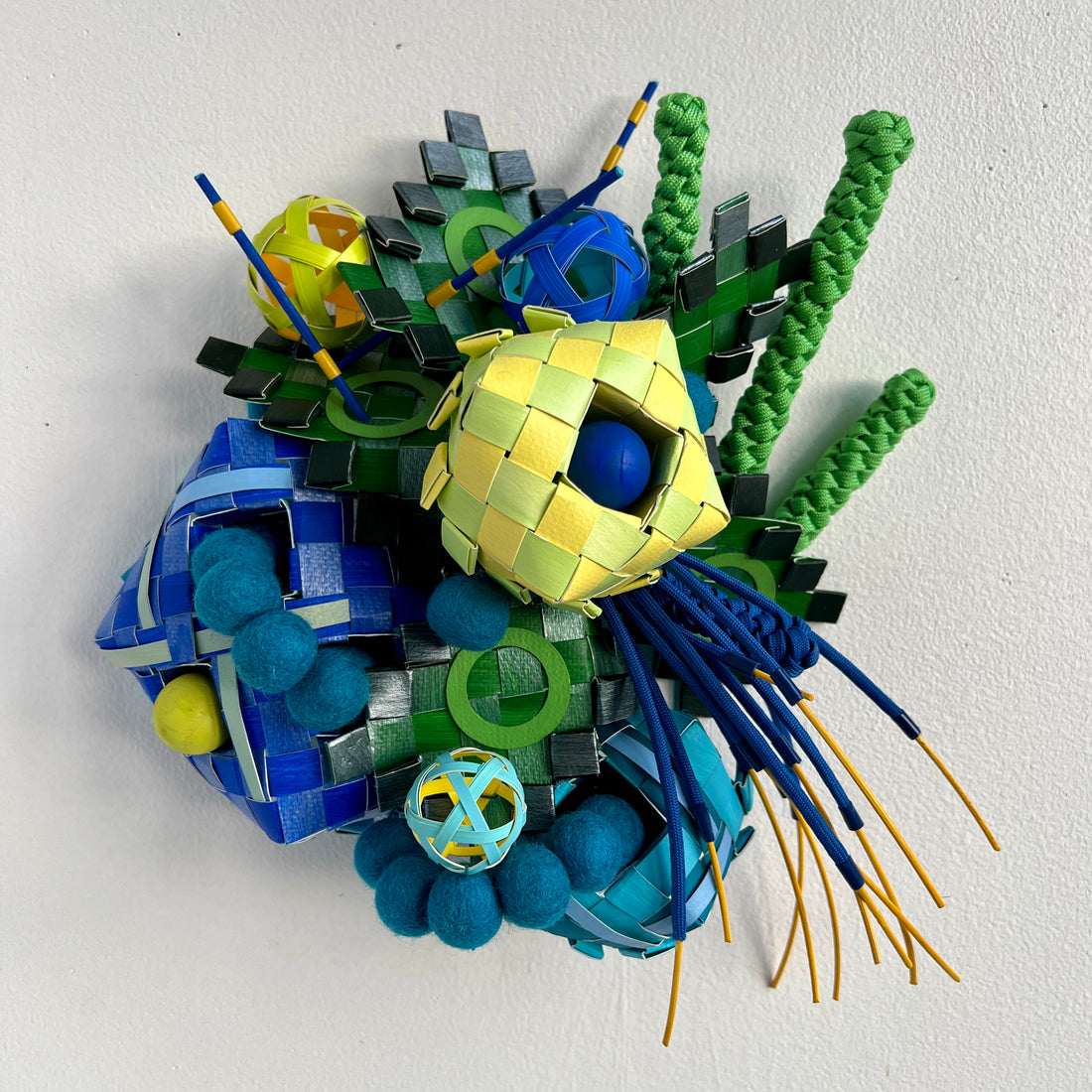 Blue Green Circles Square