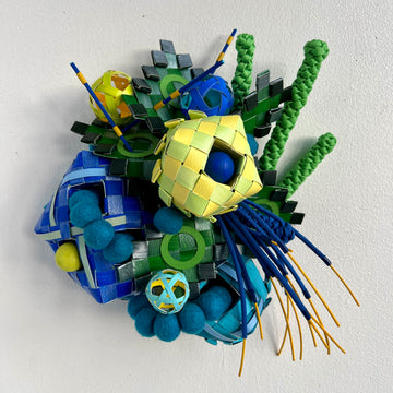 Blue Green Circles Square