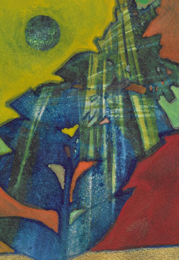 Dancing in the Sky Original Cyanotype
