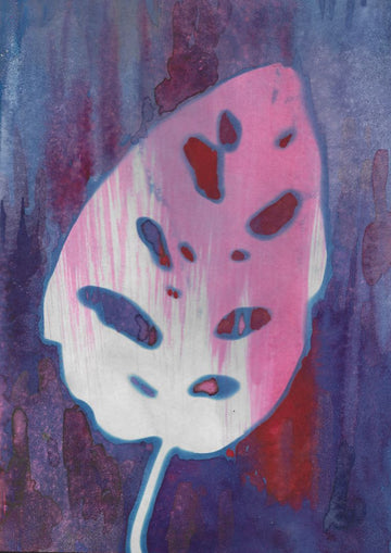 Paint the Town Red Original Cyanotype