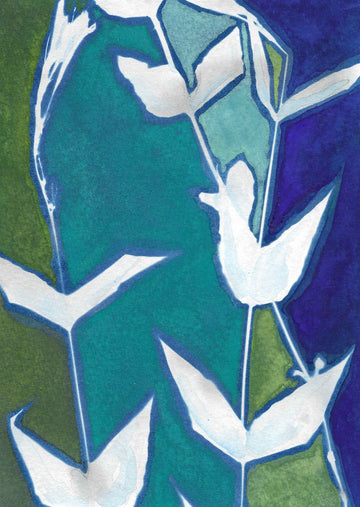Wild Conversations Original Cyanotype