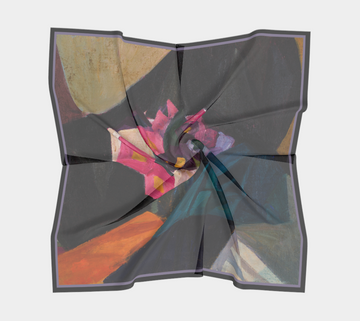 Cubo-Futurist Composition Silk Scarf