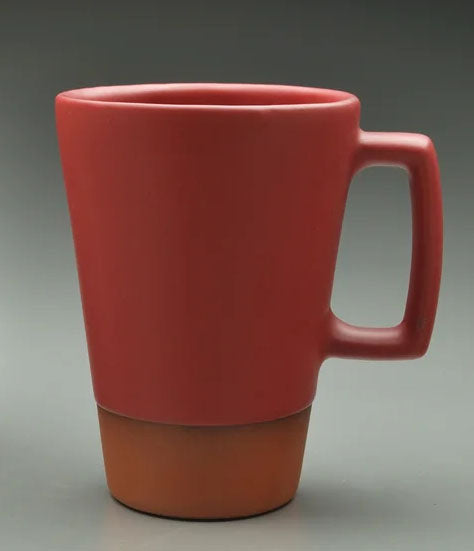 Red Satin Tall Oval Cup