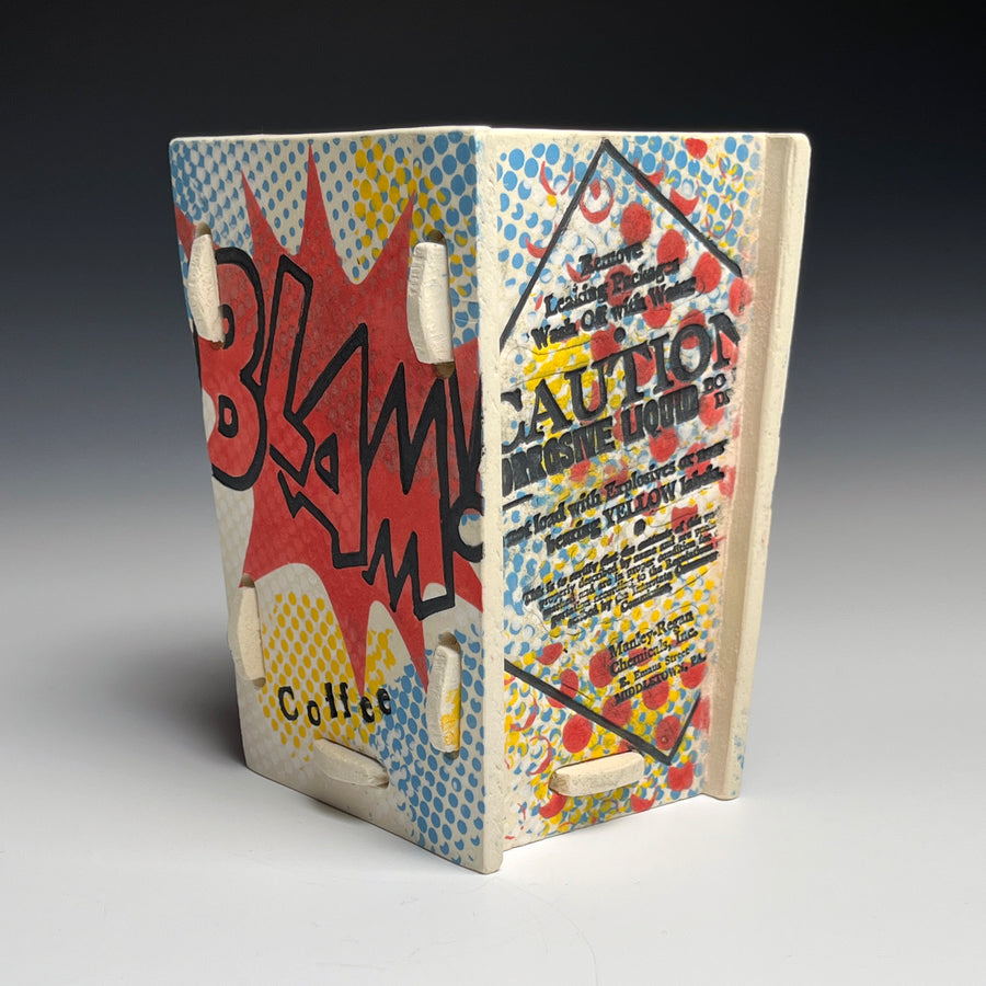 BLAM! Coffee Mug with red letters