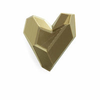 Gold Heart Brooch S