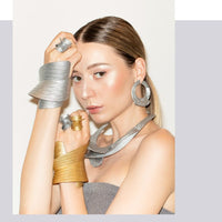 White Gold Lamina Earrings 1