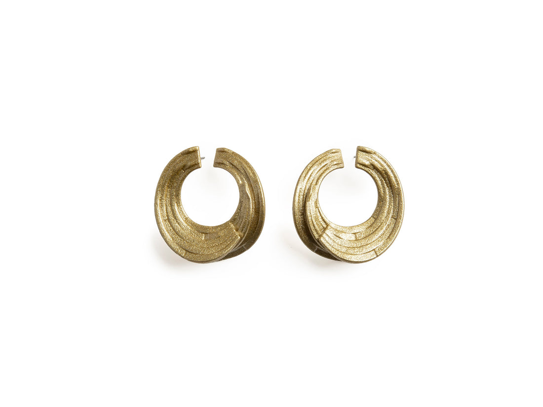 White Gold Lamina Earrings 1
