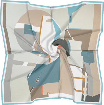 Looking Backwards Silk Scarf