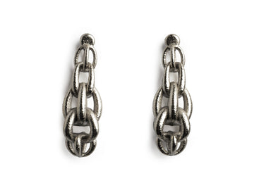 Magna Earrings in Gunmetal