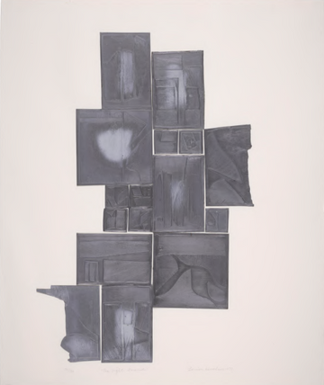 Night Sound From Lead Intaglio Series 11x14 Print