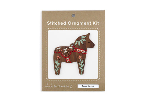 Dala Horse - DIY Stitched Ornament Kit