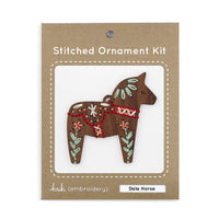 Dala Horse - DIY Stitched Ornament Kit